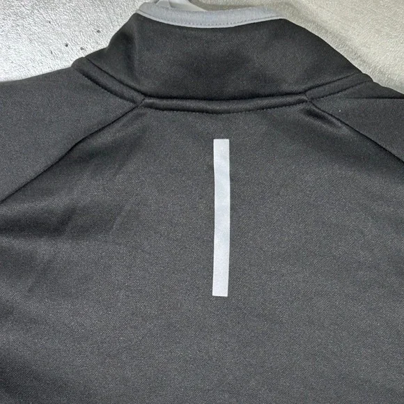 Reebok Quarter Zip Pullover Jacket Women's Medium Training Activewear Top Black - Picture 13 of 13